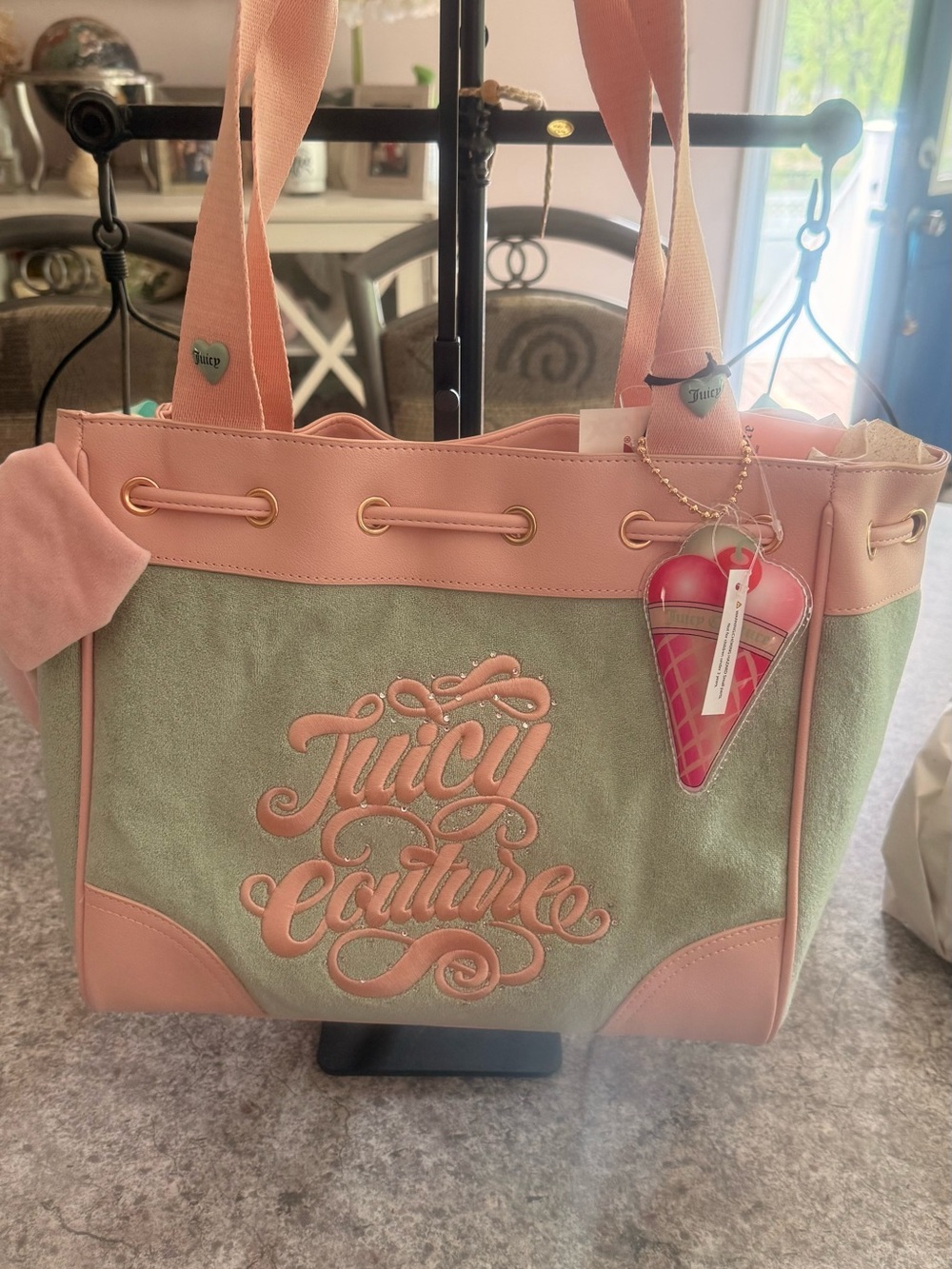 Juicy Couture Sugar Rush Tote Frosty Green